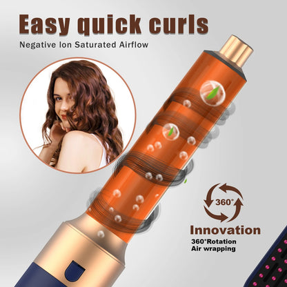 Super Hot Air Brush Wrap Culer 5IN1 Hair Styler