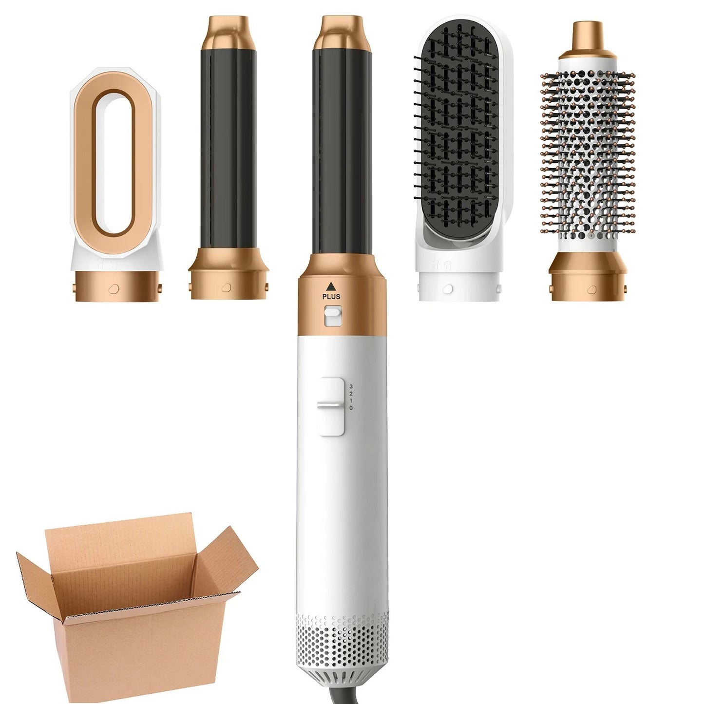 Super Hot Air Brush Wrap Culer 5IN1 Hair Styler